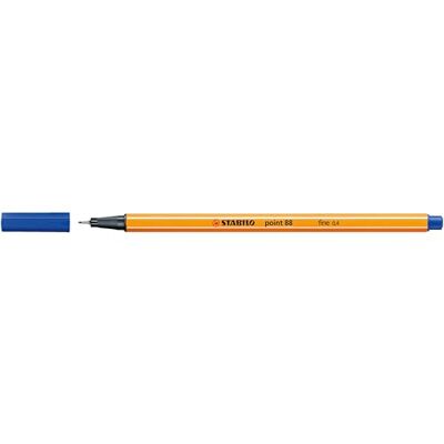 STABILO Point 88 Fineliner - Bleu - 0.4 mm - Publicité STABILO Point 88 Fineliner - Bleu - 0.4 mm - Publicité