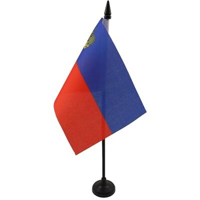 AZ FLAG Drapeau De Table Liechtenstein 15x10 cm Mini Drapeau Liechtensteinois De Bureau 100% Polyester Avec Hampe De 25cm Et Socle En Plastique Noir - Publicité AZ FLAG Drapeau De Table Liechtenstein 15x10 cm Mini Drapeau Liechtensteinois De Bureau 100% Polyester Avec Hampe De 25cm Et Socle En Plastique Noir - Publicité