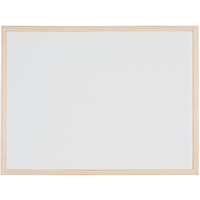 Bi-Office Tableau blanc laqué cadre bois 60 x 90 cm - Publicité Bi-Office Tableau blanc laqué cadre bois 60 x 90 cm - Publicité