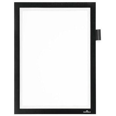 Durable 499301 Info frame Duraframe Note (A4, avec fermeture magnétique et porte-stylo) 1 pièce, noir - Publicité Durable 499301 Info frame Duraframe Note (A4, avec fermeture magnétique et porte-stylo) 1 pièce, noir - Publicité