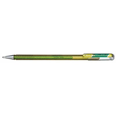 Pentel Stylo Roller Gel Hybrid Dual Metallic Glitter, Vert - Publicité Pentel Stylo Roller Gel Hybrid Dual Metallic Glitter, Vert - Publicité
