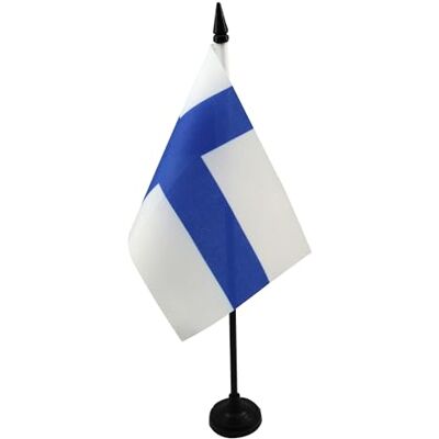 AZ FLAG Drapeau De Table Finlande 15x10 cm Mini Drapeau Finlandais De Bureau 100% Polyester Avec Hampe De 25cm Et Socle En Plastique Noir - Publicité AZ FLAG Drapeau De Table Finlande 15x10 cm Mini Drapeau Finlandais De Bureau 100% Polyester Avec Hampe De 25cm Et Socle En Plastique Noir - Publicité