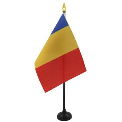 AZ FLAG Mini Drapeau Tchad De Table 15x10 cm Drapeau Tchadien De Bureau 100% Polyester Avec Hampe Pointe Dorée 25cm - Publicité AZ FLAG Mini Drapeau Tchad De Table 15x10 cm Drapeau Tchadien De Bureau 100% Polyester Avec Hampe Pointe Dorée 25cm - Publicité