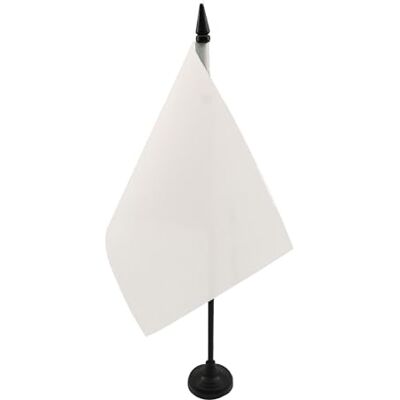 AZ FLAG Drapeau De Table Commissaire de course Blanc 21x14 cm Petit Drapeau Véhicule Lent De Bureau 100% Polyester Avec Hampe De 25cm Et Socle En Plastique Noir - Publicité AZ FLAG Drapeau De Table Commissaire de course Blanc 21x14 cm Petit Drapeau Véhicule Lent De Bureau 100% Polyester Avec Hampe De 25cm Et Socle En Plastique Noir - Publicité