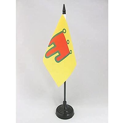 AZ FLAG Drapeau De Table Auvergne 15x10 cm Mini Drapeau Auvergnat De Bureau 100% Polyester Avec Hampe De 25cm Et Socle En Plastique Noir - Publicité AZ FLAG Drapeau De Table Auvergne 15x10 cm Mini Drapeau Auvergnat De Bureau 100% Polyester Avec Hampe De 25cm Et Socle En Plastique Noir - Publicité