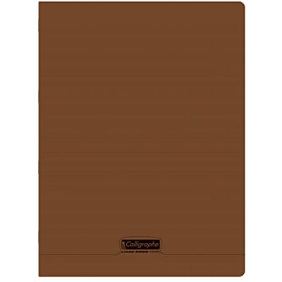 Calligraphe 18481C Un Cahier Agrafé Marron (une Marque de Clairefontaine) 24x32 cm 48 Pages Grands Carreaux Papier Blanc 90 g Couverture Polypro Transparent - Publicité Calligraphe 18481C Un Cahier Agrafé Marron (une Marque de Clairefontaine) 24x32 cm 48 Pages Grands Carreaux Papier Blanc 90 g Couverture Polypro Transparent - Publicité