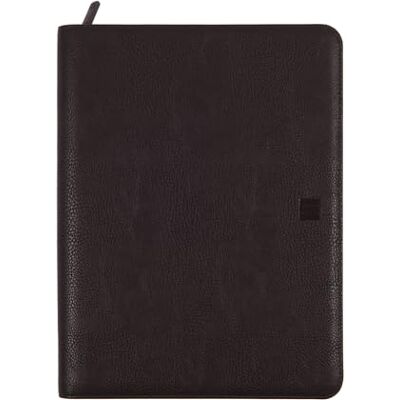 Finocam – Porte-documents A4 FOCUS – Noir Polyuréthane de haute qualité Portfolio fermeture zippée – Passant pour stylo et compartiment pour tablette Avec bloc-notes - Publicité Finocam – Porte-documents A4 FOCUS – Noir Polyuréthane de haute qualité Portfolio fermeture zippée – Passant pour stylo et compartiment pour tablette Avec bloc-notes - Publicité