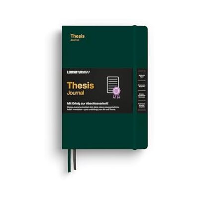 LEUCHTTURM1917 369206 Thesis Journal Medium (A5), Couverture rigide, Forest Green, Anglais – Parfait pour les travaux scientifiques et les mémoires de fin d'études - Publicité LEUCHTTURM1917 369206 Thesis Journal Medium (A5), Couverture rigide, Forest Green, Anglais – Parfait pour les travaux scientifiques et les mémoires de fin d'études - Publicité