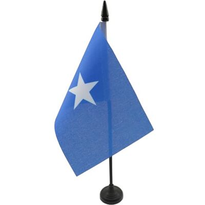 AZ FLAG Drapeau De Table Somalie 15x10 cm Mini Drapeau Somalien De Bureau 100% Polyester Avec Hampe De 25cm Et Socle En Plastique Noir - Publicité AZ FLAG Drapeau De Table Somalie 15x10 cm Mini Drapeau Somalien De Bureau 100% Polyester Avec Hampe De 25cm Et Socle En Plastique Noir - Publicité