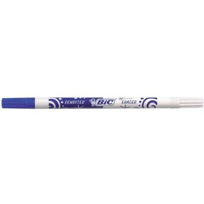 BIC Lot de 12 Effaceurs Réécriveur pointe fine bleu - Publicité BIC Lot de 12 Effaceurs Réécriveur pointe fine bleu - Publicité