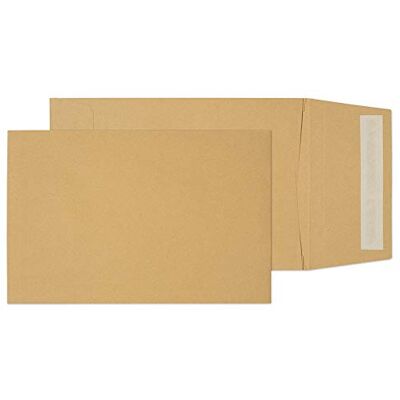 Blake Purely Lot de 125 enveloppes avec soufflet et patte autocollante Papier kraft Format C5 229 x 162 x 25 mm - Publicité Blake Purely Lot de 125 enveloppes avec soufflet et patte autocollante Papier kraft Format C5 229 x 162 x 25 mm - Publicité