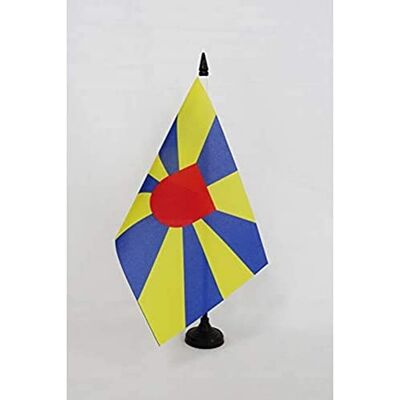 AZ FLAG Drapeau De Table Province de Flandre occidentale 21x14 cm Petit Drapeau De West-Vlaanderen De Bureau 100% Polyester Avec Hampe De 25cm Et Socle En Plastique Noir - Publicité AZ FLAG Drapeau De Table Province de Flandre occidentale 21x14 cm Petit Drapeau De West-Vlaanderen De Bureau 100% Polyester Avec Hampe De 25cm Et Socle En Plastique Noir - Publicité