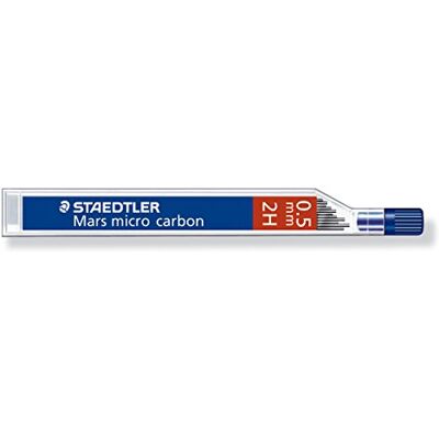 Staedtler Mars Micro Carbon 250 Etui 12 Mines Graphite 0,5 mm 2H - Publicité Staedtler Mars Micro Carbon 250 Etui 12 Mines Graphite 0,5 mm 2H - Publicité