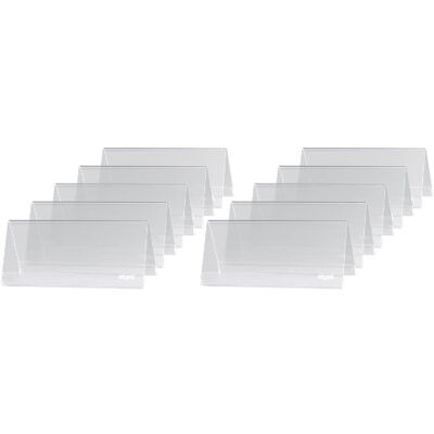 Sigel Ta138 Lot de 10 Présentoirs Chevalets de Table, 9,5 X 4,2 X 4,5 cm, Transparent - Publicité Sigel Ta138 Lot de 10 Présentoirs Chevalets de Table, 9,5 X 4,2 X 4,5 cm, Transparent - Publicité