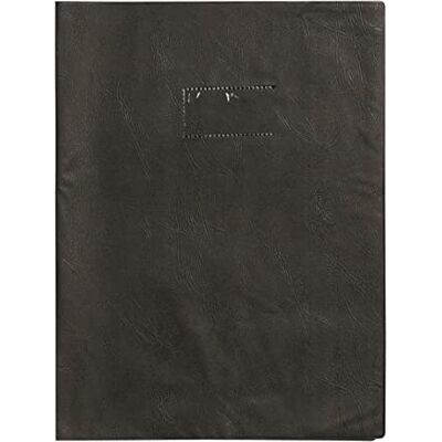 Calligraphe 72207AMZC Un Protège-Cahier Grain Cuir Noir A4 21x29,7 cm 22/100ème avec Porte-Étiquette PVC Opaque - Publicité Calligraphe 72207AMZC Un Protège-Cahier Grain Cuir Noir A4 21x29,7 cm 22/100ème avec Porte-Étiquette PVC Opaque - Publicité