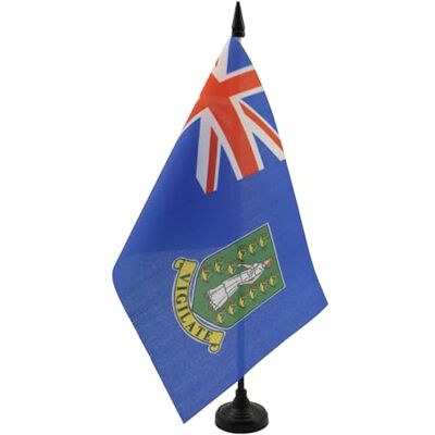 AZ FLAG Drapeau De Table Iles Vierges britanniques 21x14 cm Petit Drapeau Anglais De Bureau 100% Polyester Avec Hampe De 25cm Et Socle En Plastique Noir - Publicité AZ FLAG Drapeau De Table Iles Vierges britanniques 21x14 cm Petit Drapeau Anglais De Bureau 100% Polyester Avec Hampe De 25cm Et Socle En Plastique Noir - Publicité