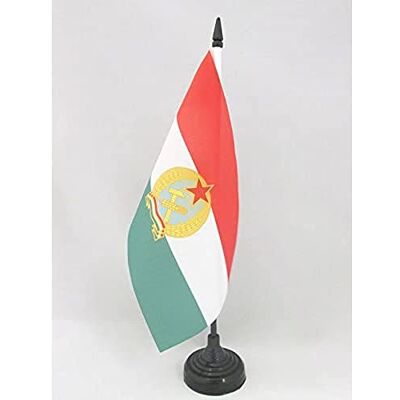 AZ FLAG Drapeau De Table République populaire de Hongrie 1949-1956 21x14 cm Petit Drapeau Hongrois Communiste De Bureau 100% Polyester Avec Hampe De 25cm Et Socle En Plastique Noir - Publicité AZ FLAG Drapeau De Table République populaire de Hongrie 1949-1956 21x14 cm Petit Drapeau Hongrois Communiste De Bureau 100% Polyester Avec Hampe De 25cm Et Socle En Plastique Noir - Publicité