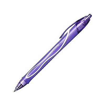 BIC Stylo bille GELOCOTY QUICK DRY encre gel violet et corps translucide - Publicité BIC Stylo bille GELOCOTY QUICK DRY encre gel violet et corps translucide - Publicité