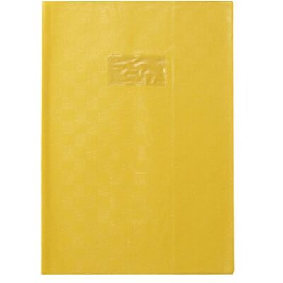 Calligraphe 71204C Un Protège-Cahier Grain Madras Jaune A4 21x29,7 cm 22/100ème avec Porte-Étiquette et Marque-Pages PVC Opaque - Publicité Calligraphe 71204C Un Protège-Cahier Grain Madras Jaune A4 21x29,7 cm 22/100ème avec Porte-Étiquette et Marque-Pages PVC Opaque - Publicité