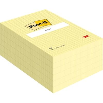 Post-It Notes Autocollantes, Grand Format XXL, Grille, 101 mm x 152 mm, Pack de 6 Blocs, 100 Feuilles par Bloc, Jaune Canari Feuillets Adhésifs pour Prise de Notes, Listes de Tâches et Rappels - Publicité Post-It Notes Autocollantes, Grand Format XXL, Grille, 101 mm x 152 mm, Pack de 6 Blocs, 100 Feuilles par Bloc, Jaune Canari Feuillets Adhésifs pour Prise de Notes, Listes de Tâches et Rappels - Publicité