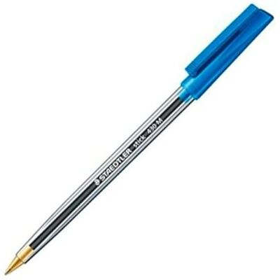 Staedtler 430 M-3CP5 Stick 430 Stylo bille Pointe moyenne Bleu Boîte de 50 - Publicité Staedtler 430 M-3CP5 Stick 430 Stylo bille Pointe moyenne Bleu Boîte de 50 - Publicité