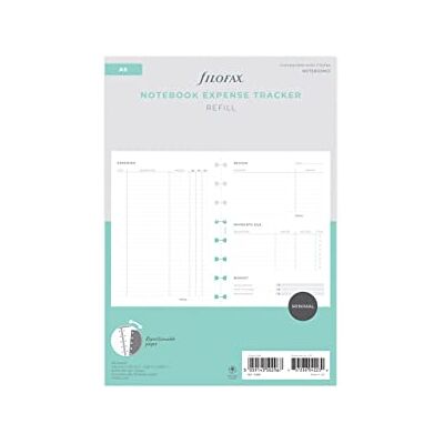 Filofax Expense Tracker Notebook Recharge A5 - Publicité Filofax Expense Tracker Notebook Recharge A5 - Publicité