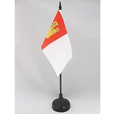 AZ FLAG Drapeau De Table Castille-la-Manche 15x10 cm Mini Drapeau De Castilla La Mancha De Bureau 100% Polyester Avec Hampe De 25cm Et Socle En Plastique Noir - Publicité AZ FLAG Drapeau De Table Castille-la-Manche 15x10 cm Mini Drapeau De Castilla La Mancha De Bureau 100% Polyester Avec Hampe De 25cm Et Socle En Plastique Noir - Publicité