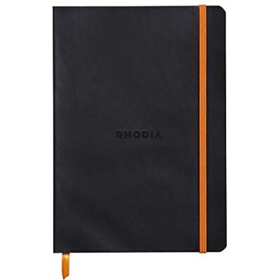 Rhodia 117817C Carnet Souple NOIR A5 14,8 x 21 cm 5x5 160 pages - Publicité Rhodia 117817C Carnet Souple NOIR A5 14,8 x 21 cm 5x5 160 pages - Publicité