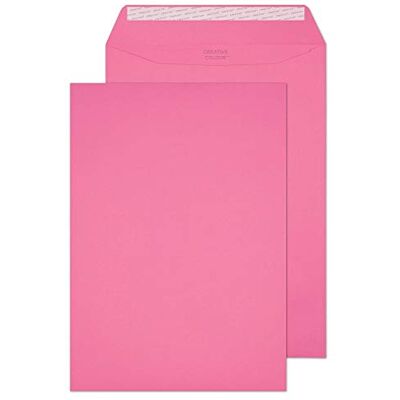 Blake Creative Colour C4 229 x 324 mm 120 g/m² Enveloppes Pochettes Bande Adhésive (402P) Rose Flamant Boîte de 250 - Publicité Blake Creative Colour C4 229 x 324 mm 120 g/m² Enveloppes Pochettes Bande Adhésive (402P) Rose Flamant Boîte de 250 - Publicité