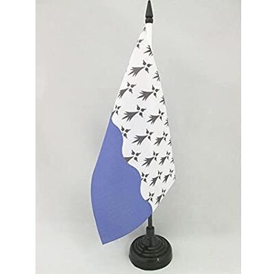 AZ FLAG Drapeau De Table Morbihan 21x14 cm Petit Drapeau Du Département Du Morbihan De Bureau 100% Polyester Avec Hampe De 25cm Et Socle En Plastique Noir - Publicité AZ FLAG Drapeau De Table Morbihan 21x14 cm Petit Drapeau Du Département Du Morbihan De Bureau 100% Polyester Avec Hampe De 25cm Et Socle En Plastique Noir - Publicité