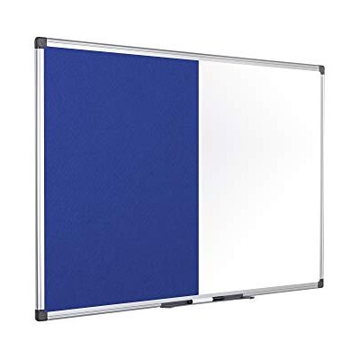 Bi-Office Maya Tableau mixte en feutre magnétique 900 x 600 mm Bleu - Publicité Bi-Office Maya Tableau mixte en feutre magnétique 900 x 600 mm Bleu - Publicité