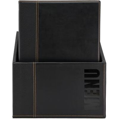 SECURIT Box de 20 Porte-Menus Gamme Trendy Format A4 Noir - Publicité SECURIT Box de 20 Porte-Menus Gamme Trendy Format A4 Noir - Publicité