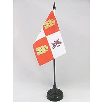 AZ FLAG Drapeau De Table Castille-Et-Leon 15x10 cm Mini Drapeau De Castilla Y León De Bureau 100% Polyester Avec Hampe De 25cm Et Socle En Plastique Noir - Publicité AZ FLAG Drapeau De Table Castille-Et-Leon 15x10 cm Mini Drapeau De Castilla Y León De Bureau 100% Polyester Avec Hampe De 25cm Et Socle En Plastique Noir - Publicité