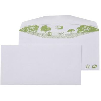 GPV Boite de 1.000 Enveloppes Format C6/C5 (114x229 mm), sans fenêtre, qualité papier recyclé : 80 g/m2 Certifié FSC recyclé & NF316 - Publicité GPV Boite de 1.000 Enveloppes Format C6/C5 (114x229 mm), sans fenêtre, qualité papier recyclé : 80 g/m2 Certifié FSC recyclé & NF316 - Publicité