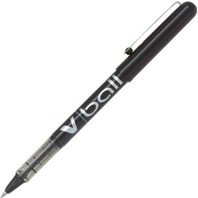PILOT V-Ball Lot de 12 stylos roller Noir 0,3 mm - Publicité PILOT V-Ball Lot de 12 stylos roller Noir 0,3 mm - Publicité