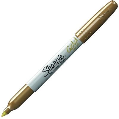 Sharpie Marqueur permanent métallique à pointe fine doré 1 Unité - Publicité Sharpie Marqueur permanent métallique à pointe fine doré 1 Unité - Publicité