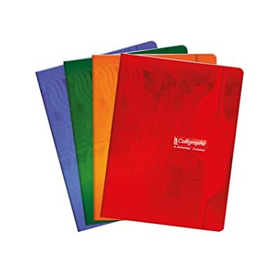 Clairefontaine Calligraphe 7103C Un Cahier Agrafé (une Marque de ) 17x22 cm 96 Pages Grands Carreaux Papier Blanc 70 g Couverture Carte Offset Couleur Aléatoire - Publicité Clairefontaine Calligraphe 7103C Un Cahier Agrafé (une Marque de ) 17x22 cm 96 Pages Grands Carreaux Papier Blanc 70 g Couverture Carte Offset Couleur Aléatoire - Publicité