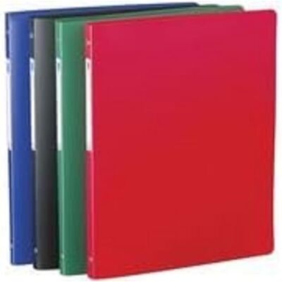 Hamelin Classeur Neutre A4 Dos 20mm 4 Anneaux Ronds Couverture Polypro Vert - Publicité Hamelin Classeur Neutre A4 Dos 20mm 4 Anneaux Ronds Couverture Polypro Vert - Publicité