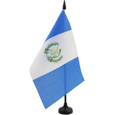AZ FLAG Drapeau De Table Guatemala 21x14 cm Petit Drapeau Guatémaltèque De Bureau 100% Polyester Avec Hampe De 25cm Et Socle En Plastique Noir - Publicité AZ FLAG Drapeau De Table Guatemala 21x14 cm Petit Drapeau Guatémaltèque De Bureau 100% Polyester Avec Hampe De 25cm Et Socle En Plastique Noir - Publicité