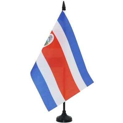AZ FLAG Drapeau De Table Costa Rica 21x14 cm Petit Drapeau Costaricain De Bureau 100% Polyester Avec Hampe De 25cm Et Socle En Plastique Noir - Publicité AZ FLAG Drapeau De Table Costa Rica 21x14 cm Petit Drapeau Costaricain De Bureau 100% Polyester Avec Hampe De 25cm Et Socle En Plastique Noir - Publicité
