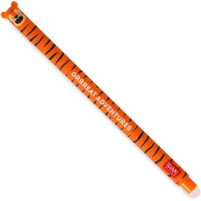 LEGAMI Stylo effaçable Tigre pointe moyenne 0,7mm encre gel orange - Publicité LEGAMI Stylo effaçable Tigre pointe moyenne 0,7mm encre gel orange - Publicité