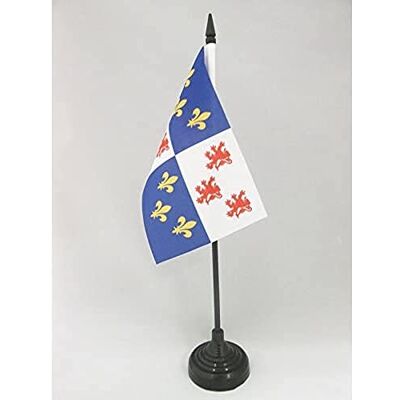 AZ FLAG Drapeau De Table Picardie 15x10 cm Mini Drapeau Picard De Bureau 100% Polyester Avec Hampe De 25cm Et Socle En Plastique Noir - Publicité AZ FLAG Drapeau De Table Picardie 15x10 cm Mini Drapeau Picard De Bureau 100% Polyester Avec Hampe De 25cm Et Socle En Plastique Noir - Publicité