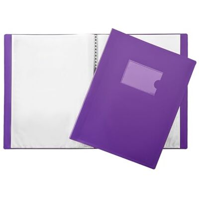 Janrax A4 Violet Couverture souple 10 Livre de poche d'affichage - Publicité Janrax A4 Violet Couverture souple 10 Livre de poche d'affichage - Publicité