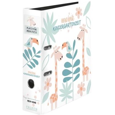 FALKEN Classeur pour maternelle avec pochette. Fabriqué en Allemagne. Largeur 8 cm, format A4. Motif jungle. Publicité FALKEN Classeur pour maternelle avec pochette. Fabriqué en Allemagne. Largeur 8 cm, format A4. Motif jungle. Publicité