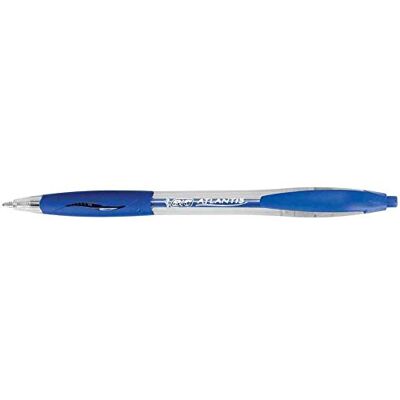 BIC Lot de 6 Stylos bille Rétractable ATLANTIS CLASSIC Pte Moy. 1 mm Bleu - Publicité BIC Lot de 6 Stylos bille Rétractable ATLANTIS CLASSIC Pte Moy. 1 mm Bleu - Publicité