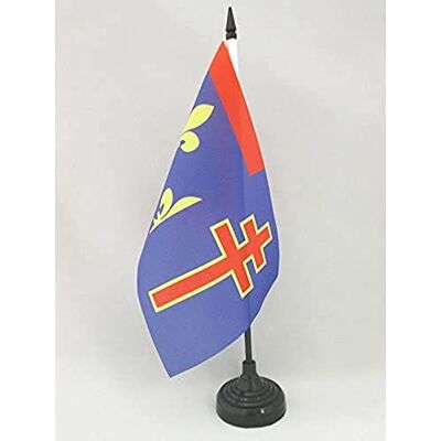AZ FLAG Drapeau De Table Maine-et-Loire 21x14 cm Petit Drapeau Du Département Du Maine-Et-Loire De Bureau 100% Polyester Avec Hampe De 25cm Et Socle En Plastique Noir - Publicité AZ FLAG Drapeau De Table Maine-et-Loire 21x14 cm Petit Drapeau Du Département Du Maine-Et-Loire De Bureau 100% Polyester Avec Hampe De 25cm Et Socle En Plastique Noir - Publicité