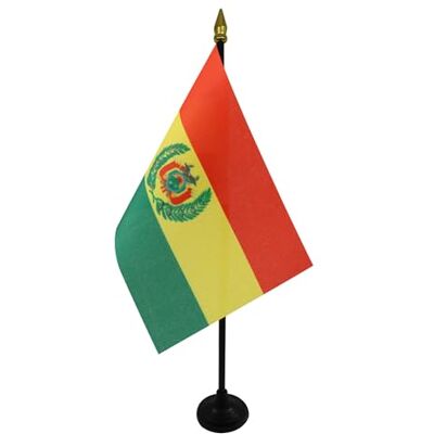 AZ FLAG Mini Drapeau Bolivie De Table 15x10 cm Drapeau Bolivien De Bureau 100% Polyester Avec Hampe Pointe Dorée 25cm - Publicité AZ FLAG Mini Drapeau Bolivie De Table 15x10 cm Drapeau Bolivien De Bureau 100% Polyester Avec Hampe Pointe Dorée 25cm - Publicité