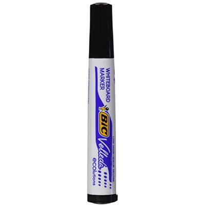 BIC 11376 Marqueur velleda 1701/1751 pointe Biseautée tracé 2-5 mm effaçables encre base alcool corps plastique Inodore - Publicité BIC 11376 Marqueur velleda 1701/1751 pointe Biseautée tracé 2-5 mm effaçables encre base alcool corps plastique Inodore - Publicité