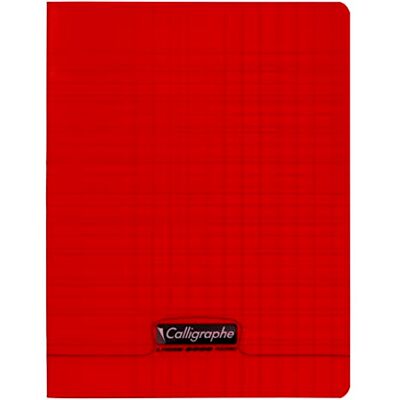 Calligraphe 18011C Un Cahier d'Écriture Agrafé Rouge (une Marque de Clairefontaine) 17x22 cm 32 Pages Double Ligne 3 mm Interligne Verticale Papier Blanc 90 g Couverture Polypro Transparent - Publicité Calligraphe 18011C Un Cahier d'Écriture Agrafé Rouge (une Marque de Clairefontaine) 17x22 cm 32 Pages Double Ligne 3 mm Interligne Verticale Papier Blanc 90 g Couverture Polypro Transparent - Publicité