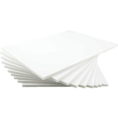 House of Card & Paper Lot de 10 feuilles de carton mousse Blanc Format A2 420 x 594 x 5 mm - Publicité House of Card & Paper Lot de 10 feuilles de carton mousse Blanc Format A2 420 x 594 x 5 mm - Publicité